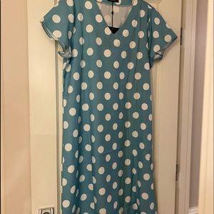 Teal Dress cotton